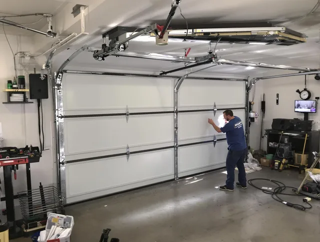 Professional garage door repair service by Stallings Garage Door Repair in Stallings