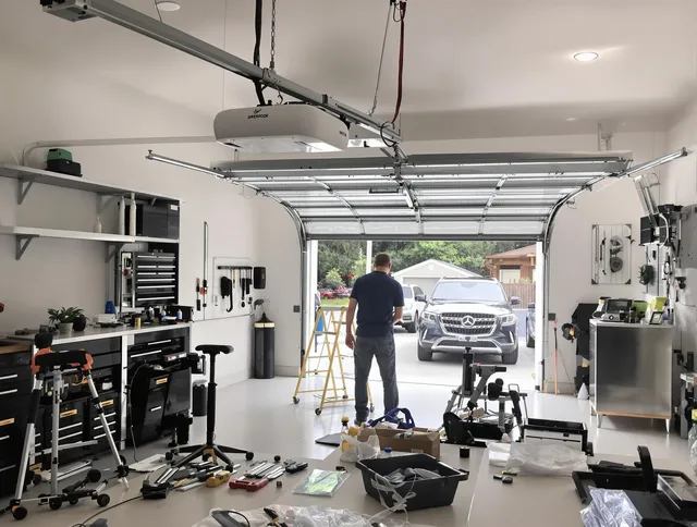 Garage door opener installation by Stallings Garage Door Repair in Stallings
