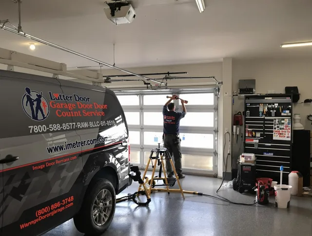 Stallings Garage Door Repair team performing same-day garage door repair in Stallings
