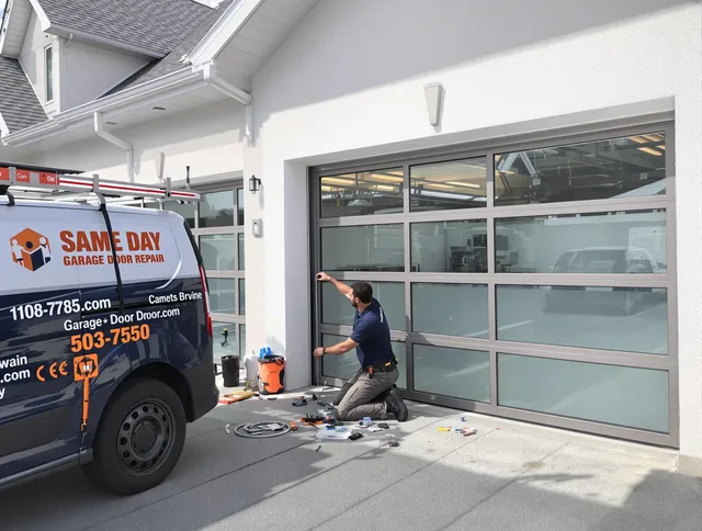 Same-day garage door repair service by Stallings Garage Door Repair in Stallings